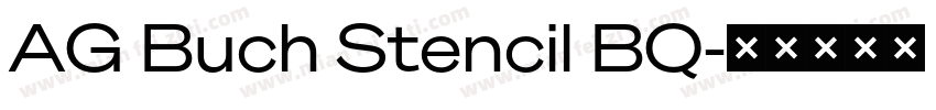 AG Buch Stencil BQ字体转换
